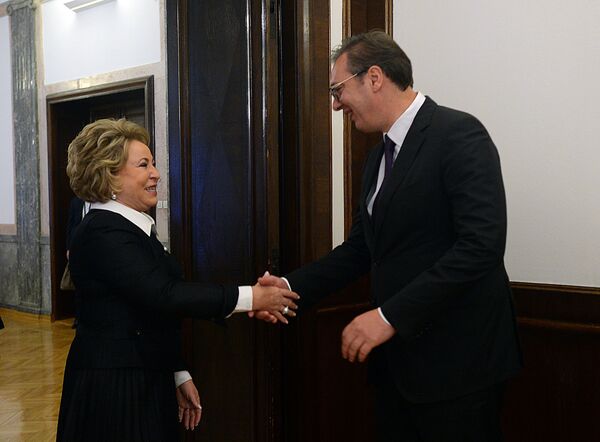 Šta je Matvijenkova posebno htela da čuje od Vučića Šta je Matvijenkova posebno htela da čuje od Vučića - Sputnik Srbija