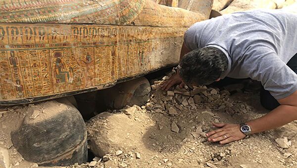 Otkopavanje drevnih sarkofaga u Luksoru, Egipat - Sputnik Srbija