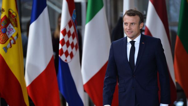 Председник Француске Емануел Макрон на самиту Савета Европе - Sputnik Србија
