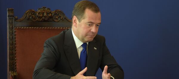 Sastanak premijerke Ane Brnabić i predsednika Vlade Ruske Federacije Dmitrija Medvedevau Palati „Srbija“ - Sputnik Srbija