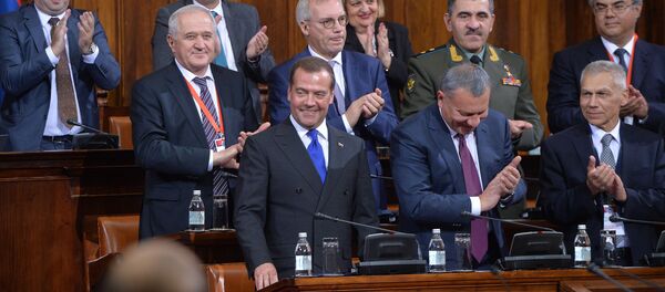 Обраћање председника руске Владе Дмитрија Медведева у Народној Скупштини Републике Србије - Sputnik Србија