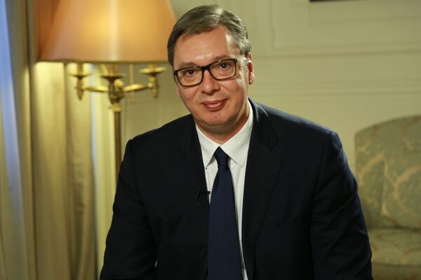 Vučić za Sputnjik: Kupili smo od Rusa oružje za odbranu Srbije koje mi je Putin preporučio (video) Vučić za Sputnjik: Kupili smo od Rusa oružje za odbranu Srbije koje mi je Putin preporučio (video) - Sputnik Srbija