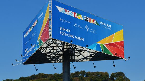 Baner ekonomskog foruma i samita Rusija-Afrika u Sočiju - Sputnik Srbija