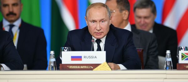 Председник Русије Владимир Путин на самиту Русија-Африка Председник Русије Владимир Путин на самиту Русија-Африка - Sputnik Србија