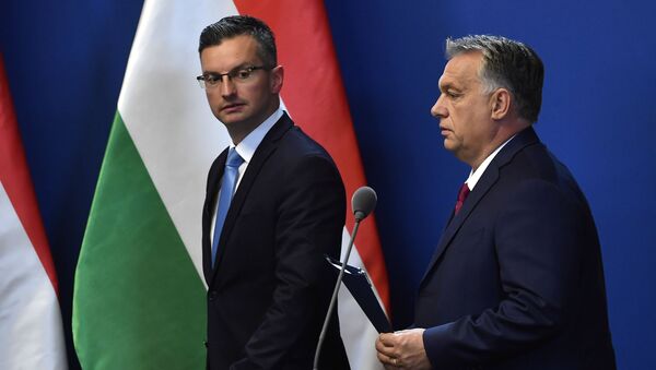 Виктор Орбан и Марјан Шарец - Sputnik Србија