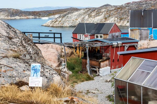 Lokalne kuće u gradu Ilulisat na ostrvu Grenland. - Sputnik Srbija