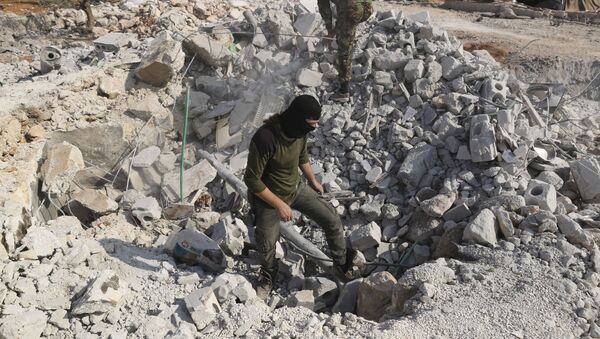 Uništena kuća nedaleko od sela Bariša u provinciji Idlib, Sirija - Sputnik Srbija