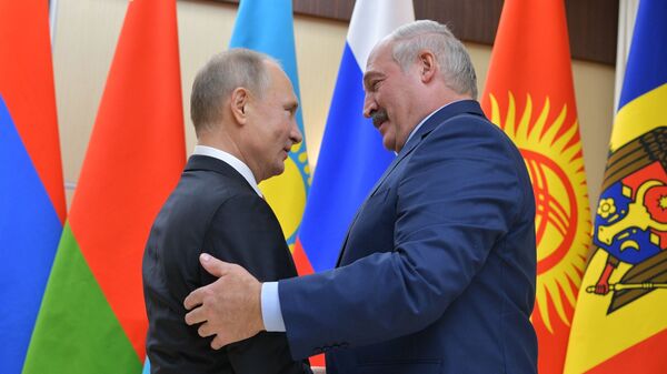 Председници Русије и Белорусије Владимир Путин и Александар Лукашенко - Sputnik Србија