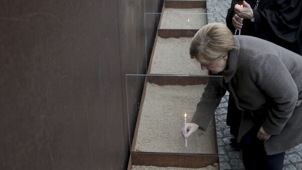 Годишњица пада Берлинског зида, немачка канцеларка Ангела Меркел - Sputnik Србија