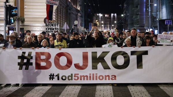 Протест Један од пет милиона у Београду - Sputnik Србија