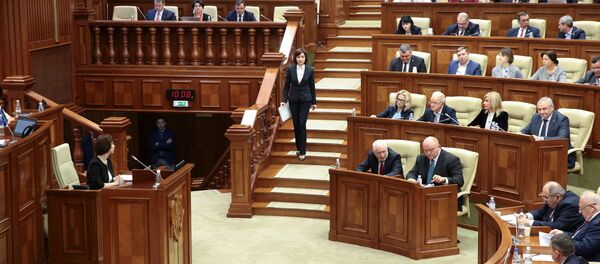 Moldavska premijerka Maja Sandu u parlamentu - Sputnik Srbija