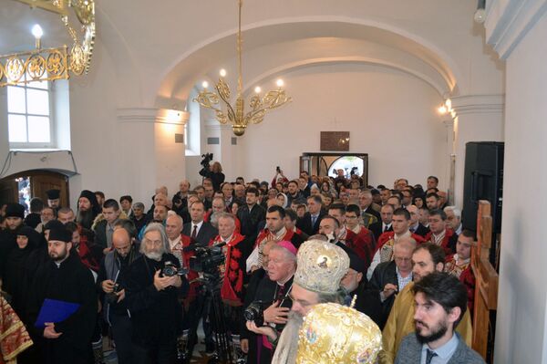 Osveštana crkva u kojoj je patrijarh Pavle kršten, a koja je srušena tokom rata Osveštana crkva u kojoj je patrijarh Pavle kršten, a koja je srušena tokom rata - Sputnik Srbija