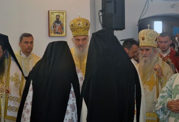 Osveštana crkva u kojoj je patrijarh Pavle kršten, a koja je srušena tokom rata Osveštana crkva u kojoj je patrijarh Pavle kršten, a koja je srušena tokom rata - Sputnik Srbija