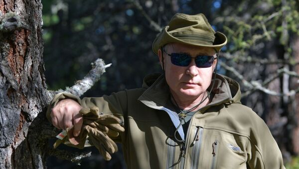 Predsednik Rusije Vladimir Putin na odmoru u Sibiru - Sputnik Srbija