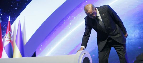 Turski predsednik Redžep Tajip Erdogan na svečanoj ceremoniji otvaranja gasovoda TANAP - Sputnik Srbija