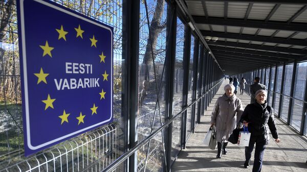 Пешачки прелаз на естонско-руској граници - Sputnik Србија