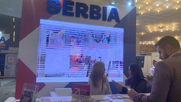Штанд Србије на Сајму привреде у Тирани - Sputnik Србија