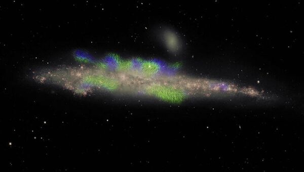 Kompozitna slika spiralne galaksije NGC 4631 - Sputnik Srbija