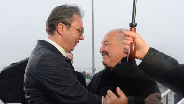 Aleksandar Vučić i Aleksandar Lukašenko - Sputnik Srbija