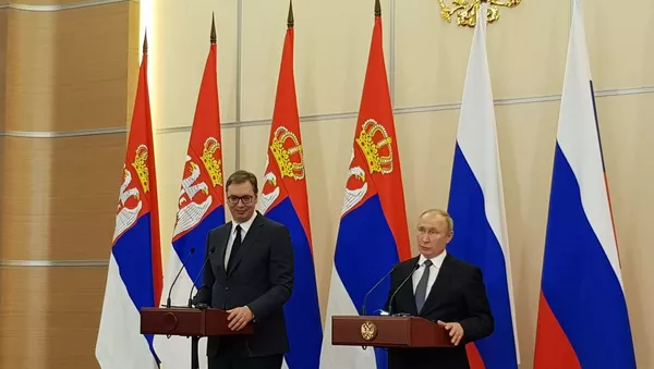 Александар Вучић и Владимир Путин - Sputnik Србија