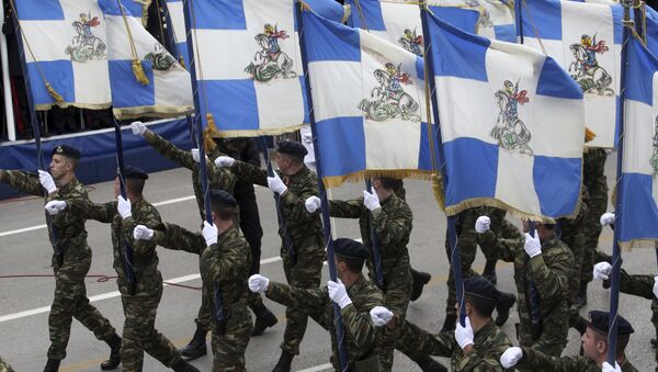 Грчки војници на паради - Sputnik Србија