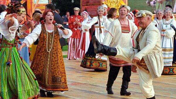 Jurij Luškov na ceremoniji otvaranja šestog Velikog moskovskog festivala piva - Sputnik Srbija