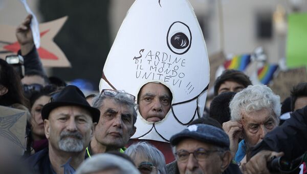 Protest Sardina u Rimu - Sputnik Srbija
