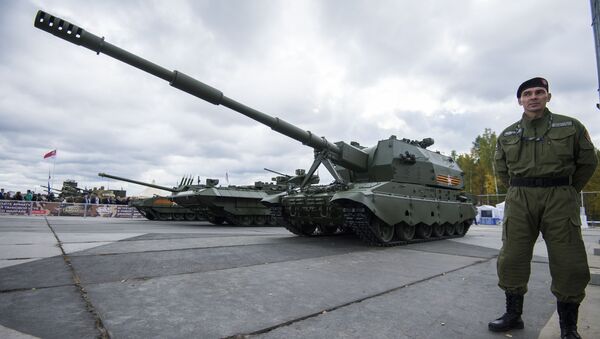 Samohodno artiljerijsko oruđe 2S35 na bazi T-90 Koalicija SV - Sputnik Srbija