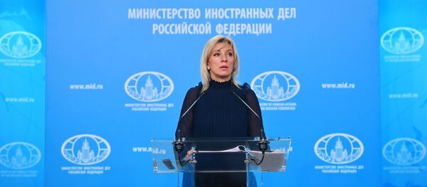 Портпаролка Министарства спољних послова Русије Марија Захарова Портпаролка Министарства спољних послова Русије Марија Захарова - Sputnik Србија