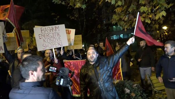 Протест против Вучића у Тирани - Sputnik Србија