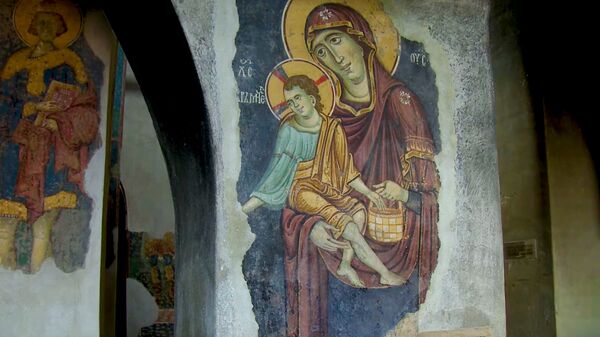 Jedinstvena freska Bogorodice Ljeviške. - Sputnik Srbija