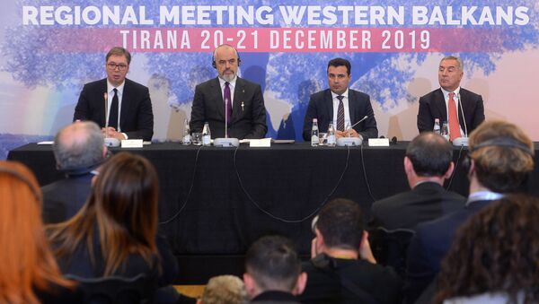 Lideri regiona na konferenciji za štampu u Tirani - Sputnik Srbija