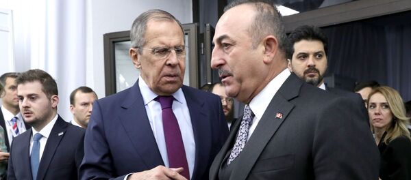Ministri spoljnih poslova Rusije i Turske, Sergej Lavrov i Mevlut Čavušoglu - Sputnik Srbija