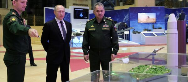 Vladimir Putin i Sergej Šojgu  - Sputnik Srbija