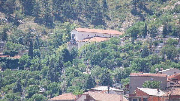 Црква Светког Спаса у Велесу где се налази масовна гробница жртава масакра 1945. године - Sputnik Србија