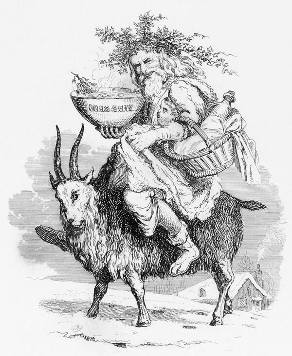 Engleski narodni lik Otac Božić na islustraciji 1836. godine – preteča poznatog komercijalnog Deda Mraza.
 - Sputnik Srbija