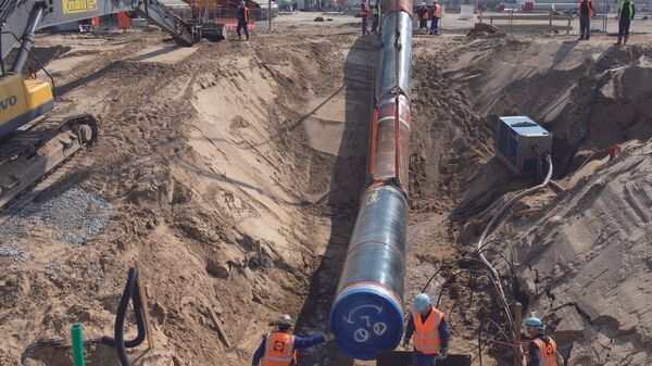 Polaganje cevi za gasovod Severni tok 2 - Sputnik Srbija
