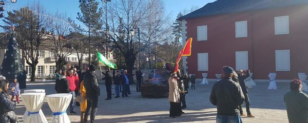 Окупљање припадника такозване Црногорске православне цркве на Цетињу - Sputnik Србија