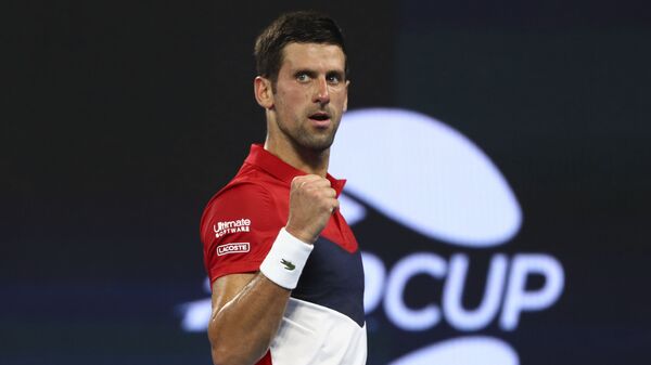 Novak Đoković na turniru u Brizbejnu - Sputnik Srbija