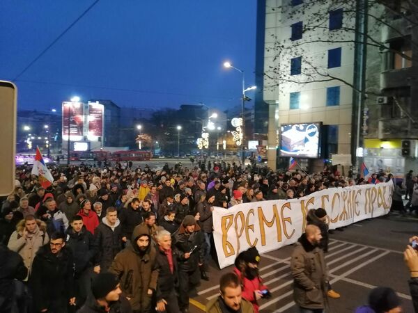 Време је Божје правде: Београд брани српске светиње у Црној Гори /видео, фото/ Време је Божје правде: Београд брани српске светиње у Црној Гори /видео, фото/ - Sputnik Србија