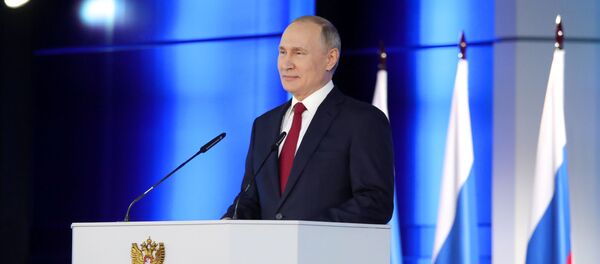 Обраћање руског председника Владимира Путина пред Федералном скупштином - Sputnik Србија