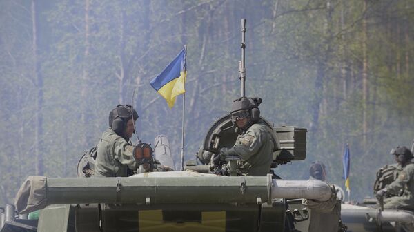 Украјински тенкисти на војним вежбама америчких снага у Европи и немачке армије - Sputnik Србија