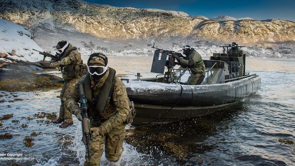 Припадници британске морнарице на војним вежбама НАТО на обали Норвешке  - Sputnik Србија