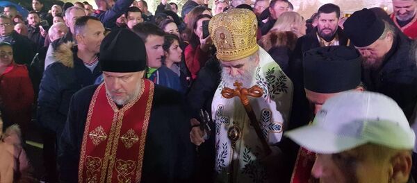 Митрополит црногорско-приморски Амфилохије на светосавској литији у Подгорици - Sputnik Србија