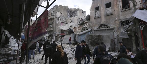 Uništene zgrade u sirijskoj provinciji Idlib - Sputnik Srbija