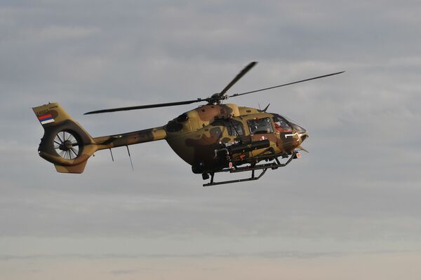 Srpska raketa uspešno testirana na moćnom helikpteru H-145/foto/ Srpska raketa uspešno testirana na moćnom helikpteru H-145/foto/ - Sputnik Srbija