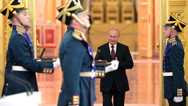 Predsednik Rusije Vladimir Putin u moskovskom Kremlju - Sputnik Srbija