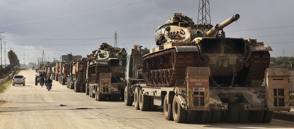 Turski vojni konvoj u sirijskoj provinciji Idlib - Sputnik Srbija