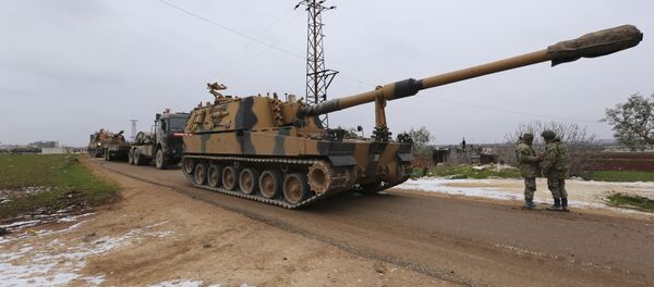 Konvoj turskih vojnih vozila u sirijskoj provinciji Idlib - Sputnik Srbija