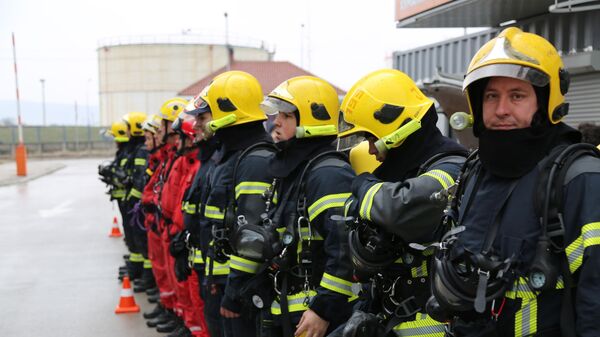U Rusko-srpsko humanitarnom centru prikazane demonstrativne vežbe u slučaju opasnosti - Sputnik Srbija